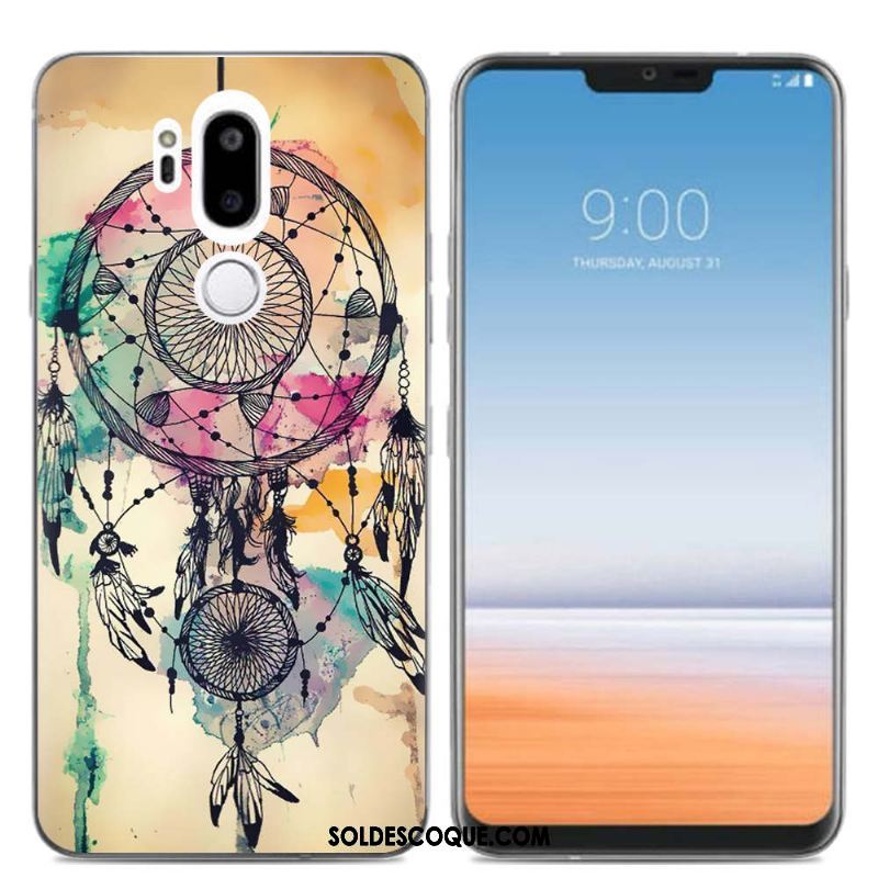 Coque Lg G7 Thinq Transparent Dessin Animé Rose Protection Silicone Housse En Ligne