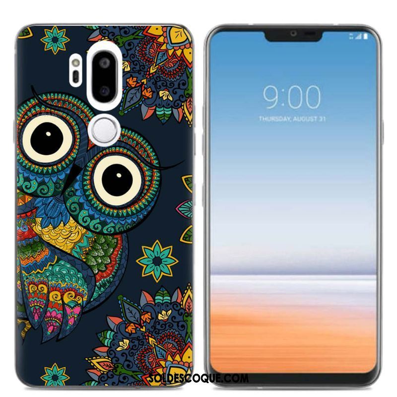 Coque Lg G7 Thinq Transparent Dessin Animé Rose Protection Silicone Housse En Ligne