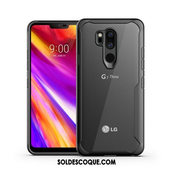 Coque Lg G7 Thinq Transparent Étui Personnalité Silicone Rouge En Ligne