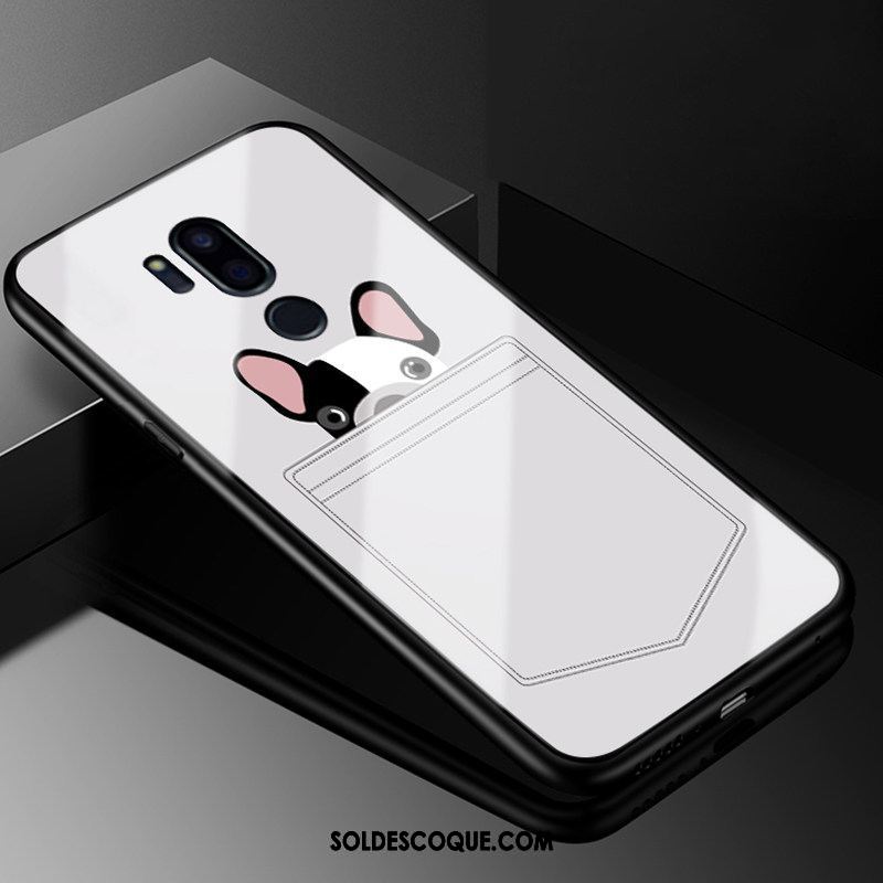 Coque Lg G7 Thinq Vintage Personnalité Incassable Amoureux Blanc Pas Cher