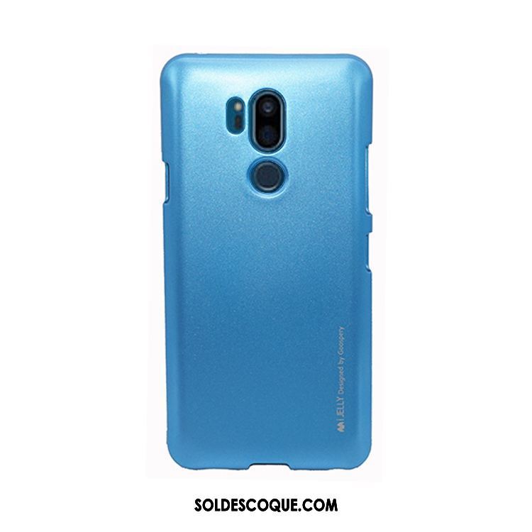 Coque Lg G7 Thinq Étui Délavé En Daim Transparent Silicone Métal Pas Cher