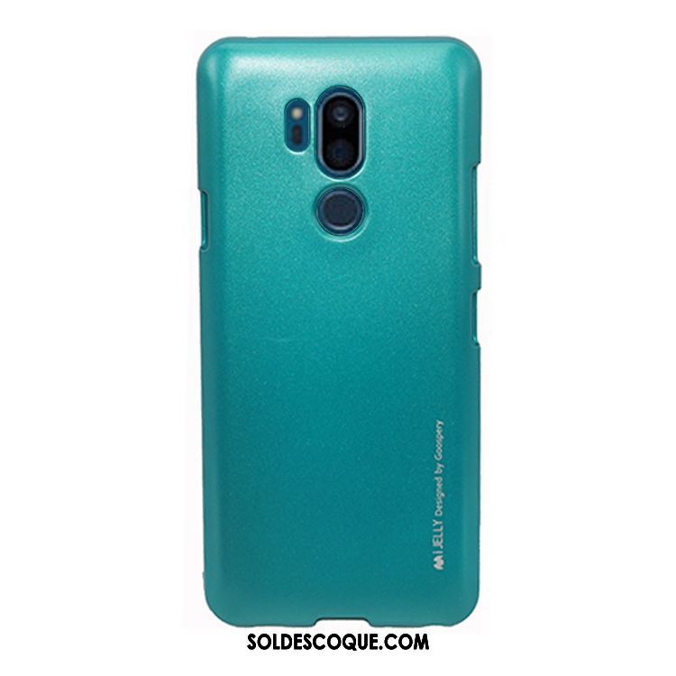 Coque Lg G7 Thinq Étui Délavé En Daim Transparent Silicone Métal Pas Cher