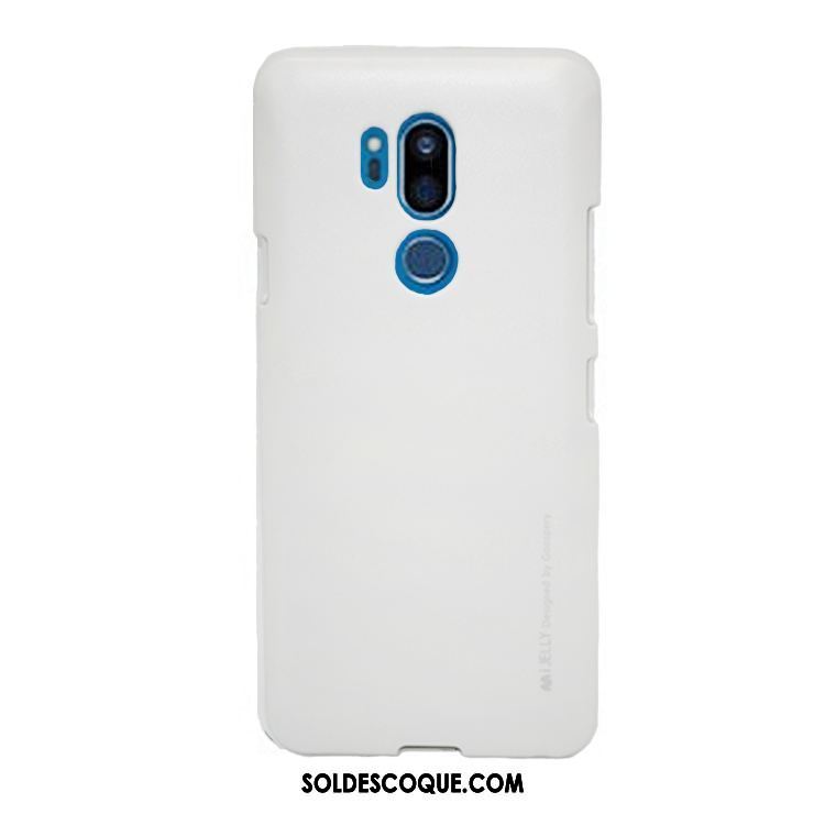 Coque Lg G7 Thinq Étui Délavé En Daim Transparent Silicone Métal Pas Cher