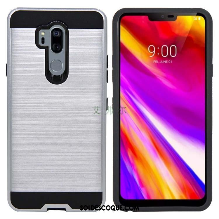 Coque Lg G7 Thinq Étui Protection Rouge Soie Incassable En Vente