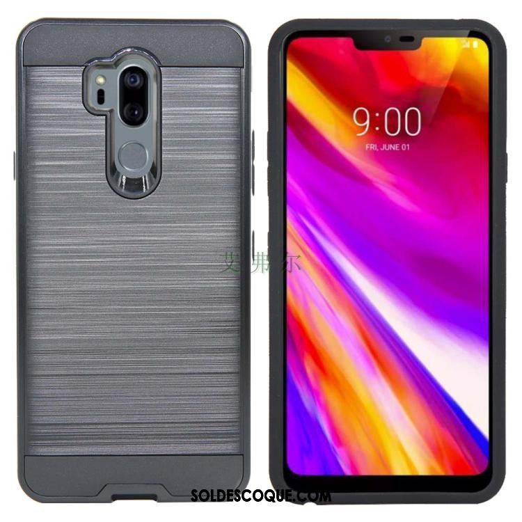 Coque Lg G7 Thinq Étui Protection Rouge Soie Incassable En Vente