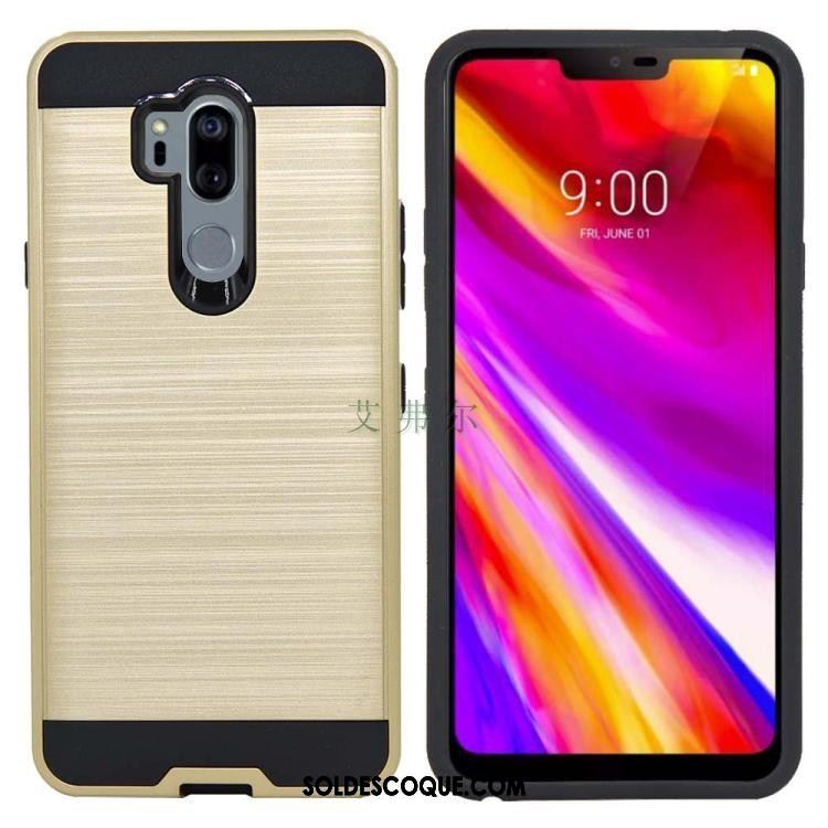 Coque Lg G7 Thinq Étui Protection Rouge Soie Incassable En Vente