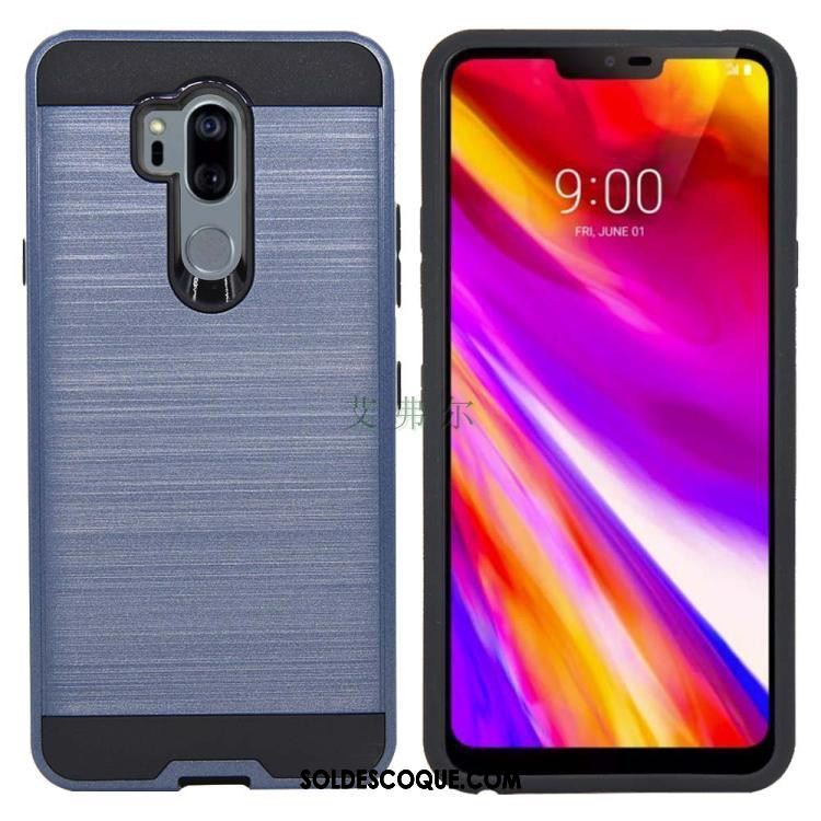 Coque Lg G7 Thinq Étui Protection Rouge Soie Incassable En Vente