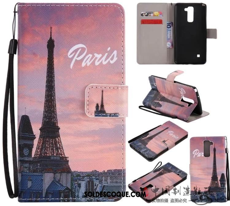 Coque Lg K11 Bleu Étui En Cuir Téléphone Portable Fluide Doux Protection Pas Cher