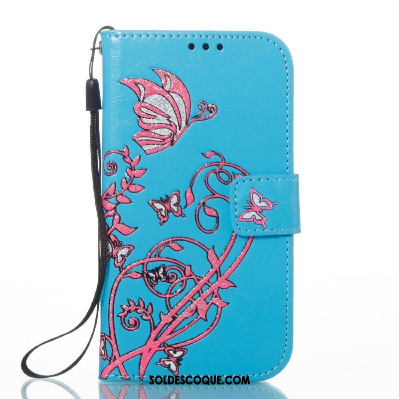 Coque Lg K11 Couleur Imprimé Fleurs De Papillons Téléphone Portable Étui Pas Cher