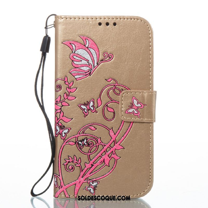 Coque Lg K11 Couleur Imprimé Fleurs De Papillons Téléphone Portable Étui Pas Cher