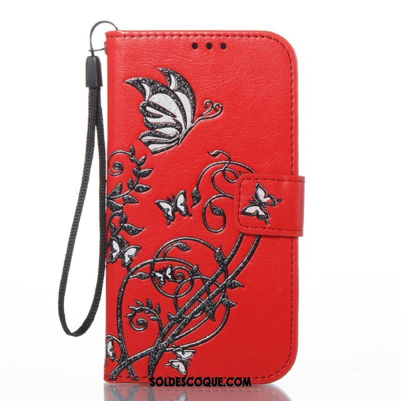 Coque Lg K11 Couleur Imprimé Fleurs De Papillons Téléphone Portable Étui Pas Cher