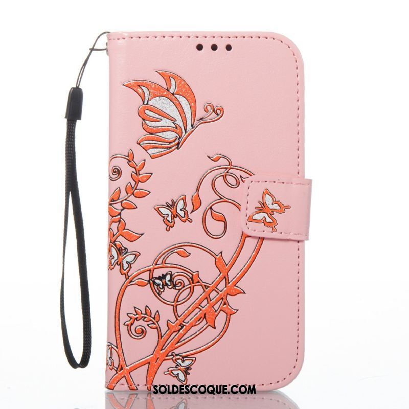 Coque Lg K11 Couleur Imprimé Fleurs De Papillons Téléphone Portable Étui Pas Cher