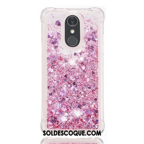 Coque Lg Q Stylus Violet Rose Quicksand Dessin Animé Étui France