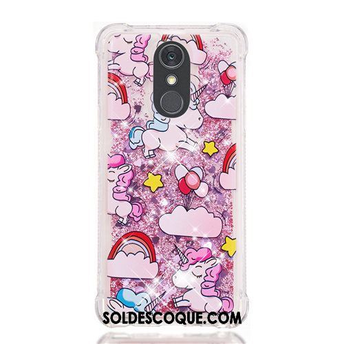 Coque Lg Q Stylus Violet Rose Quicksand Dessin Animé Étui France