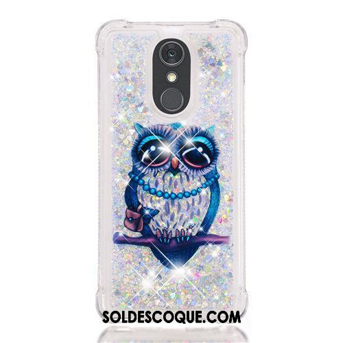 Coque Lg Q Stylus Violet Rose Quicksand Dessin Animé Étui France