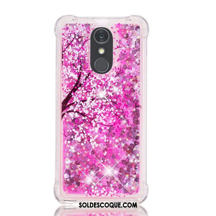 Coque Lg Q Stylus Violet Rose Quicksand Dessin Animé Étui France