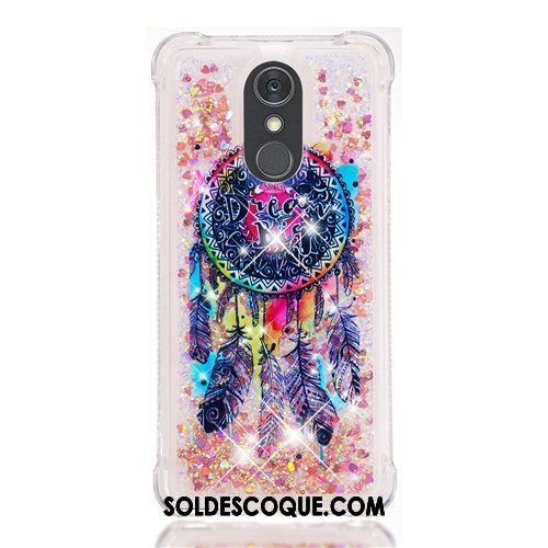 Coque Lg Q Stylus Violet Rose Quicksand Dessin Animé Étui France