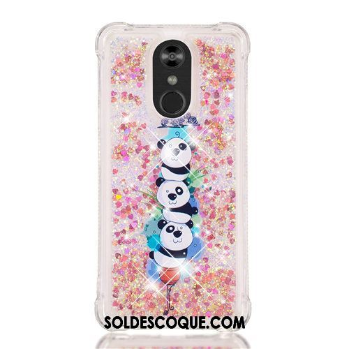 Coque Lg Q Stylus Violet Rose Quicksand Dessin Animé Étui France