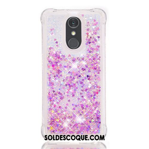 Coque Lg Q Stylus Violet Rose Quicksand Dessin Animé Étui France