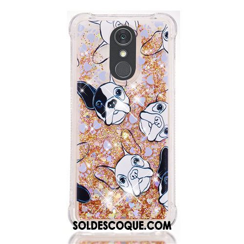 Coque Lg Q Stylus Violet Rose Quicksand Dessin Animé Étui France