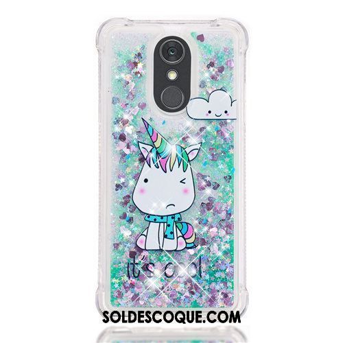 Coque Lg Q Stylus Violet Rose Quicksand Dessin Animé Étui France