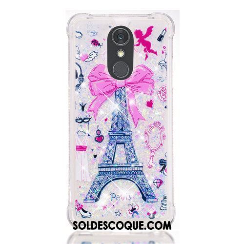 Coque Lg Q Stylus Violet Rose Quicksand Dessin Animé Étui France