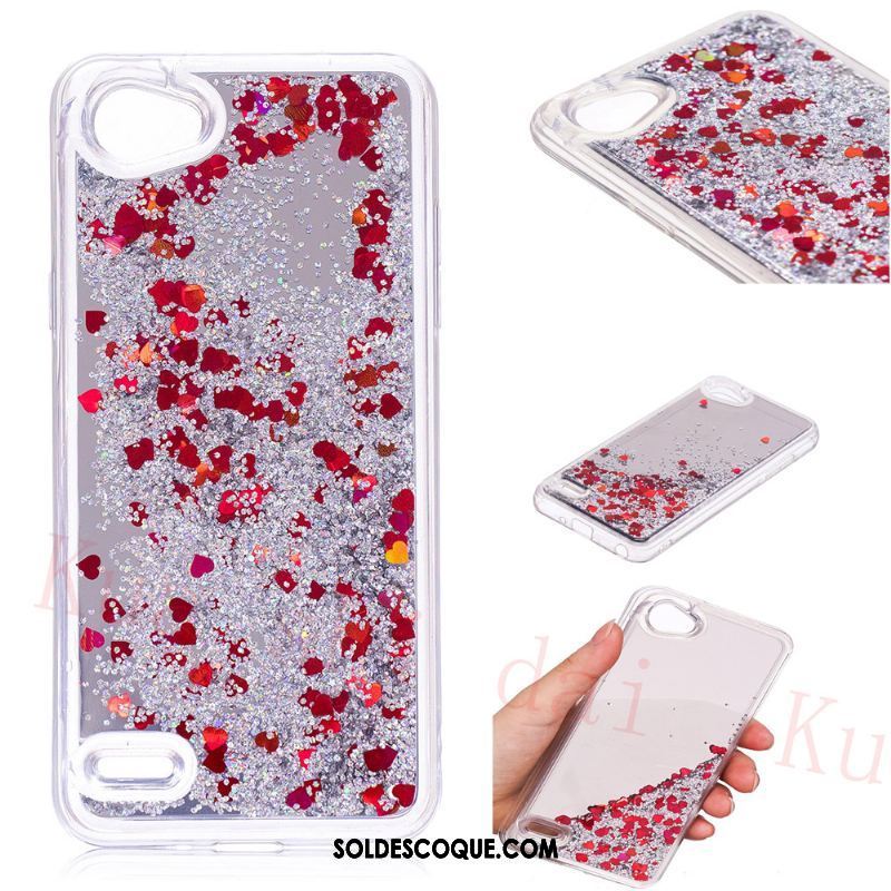 Coque Lg Q6 Amour Miroir Liquide Violet Quicksand En Vente