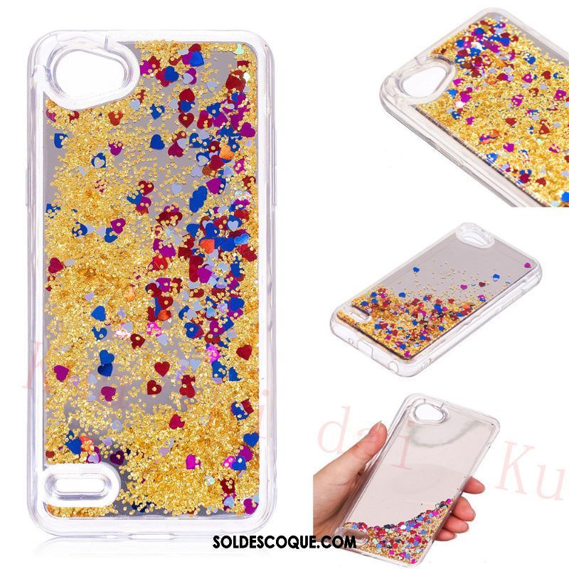 Coque Lg Q6 Amour Miroir Liquide Violet Quicksand En Vente