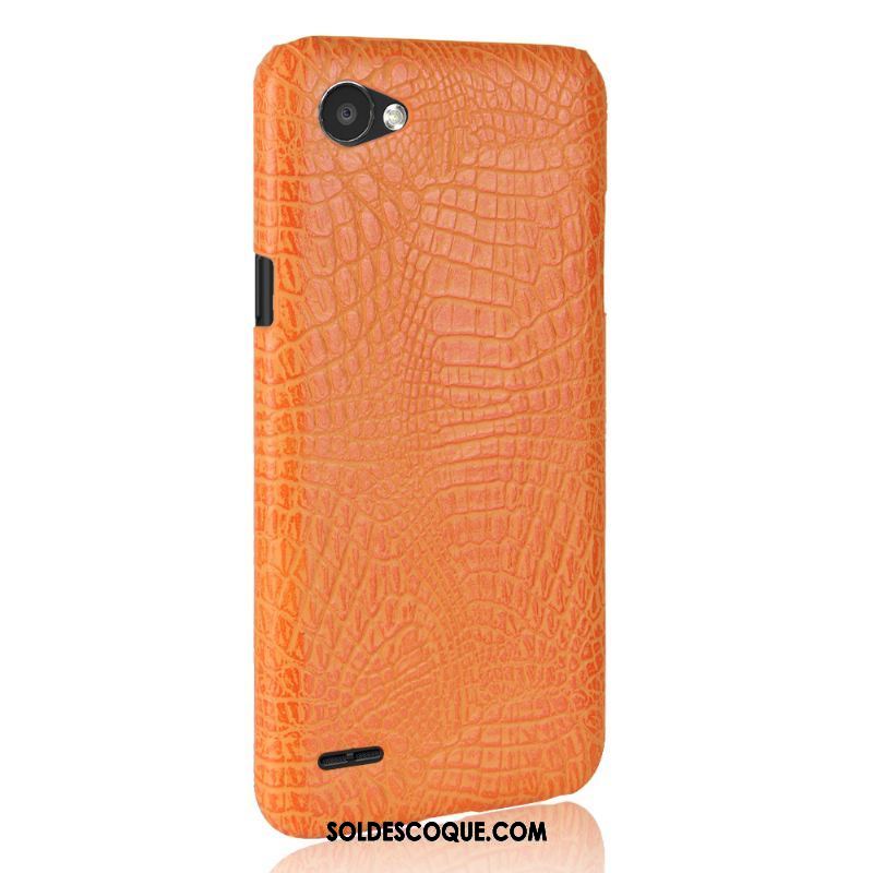 Coque Lg Q6 Bleu Sac Téléphone Portable Difficile Cuir Soldes