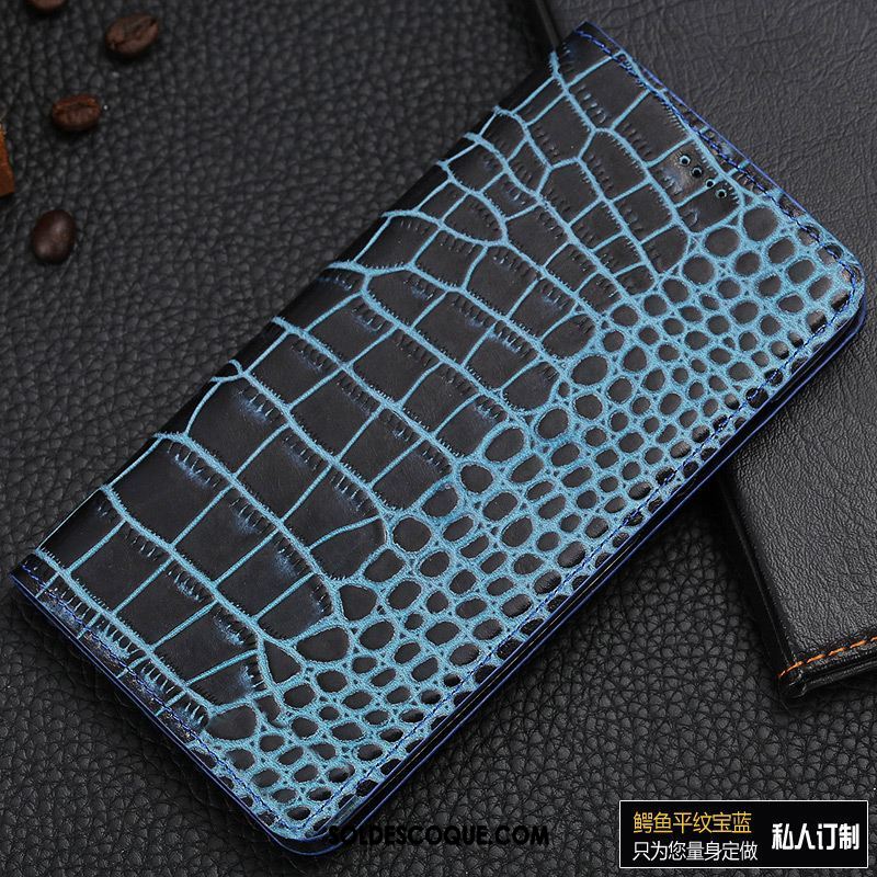 Coque Lg Q6 Cuir Véritable Tout Compris Téléphone Portable Étui En Cuir Crocodile Soldes