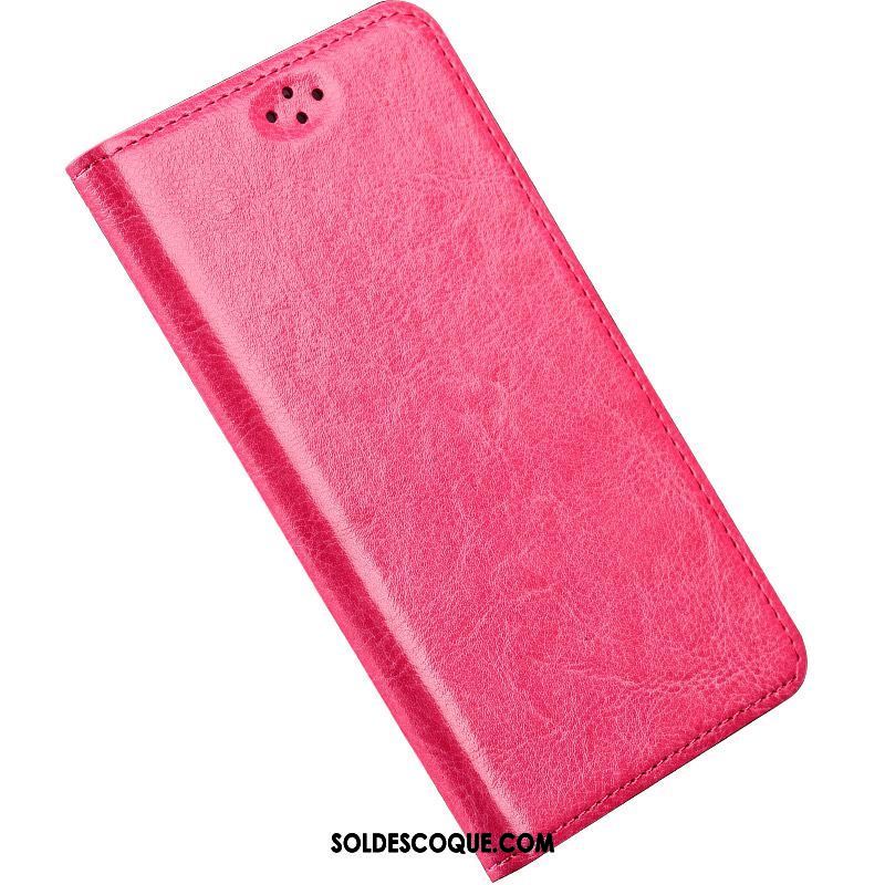 Coque Lg Q6 Protection Étui En Cuir Vin Rouge Téléphone Portable Tout Compris Pas Cher