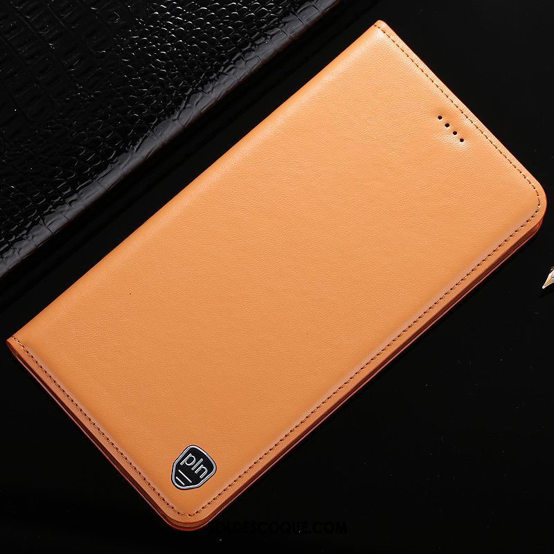 Coque Lg Q6 Étui En Cuir Modèle Fleurie Cuir Véritable Jaune Tout Compris En Vente