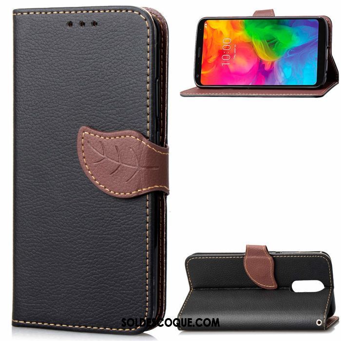 Coque Lg Q7 Carte Feuille Ornements Suspendus Silicone Business Pas Cher