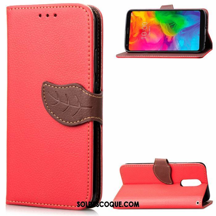 Coque Lg Q7 Carte Feuille Ornements Suspendus Silicone Business Pas Cher