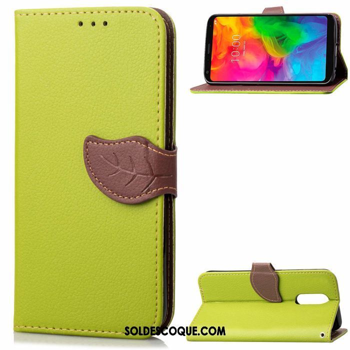 Coque Lg Q7 Carte Feuille Ornements Suspendus Silicone Business Pas Cher