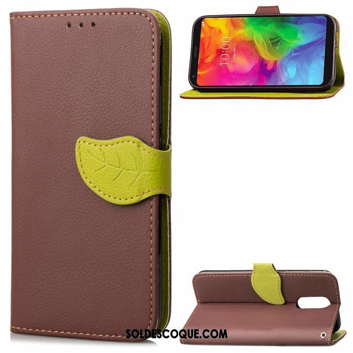 Coque Lg Q7 Carte Feuille Ornements Suspendus Silicone Business Pas Cher