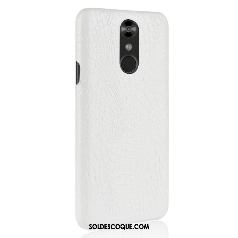 Coque Lg Q7 Fluide Doux Téléphone Portable Bleu Crocodile Modèle Nouveau Pas Cher