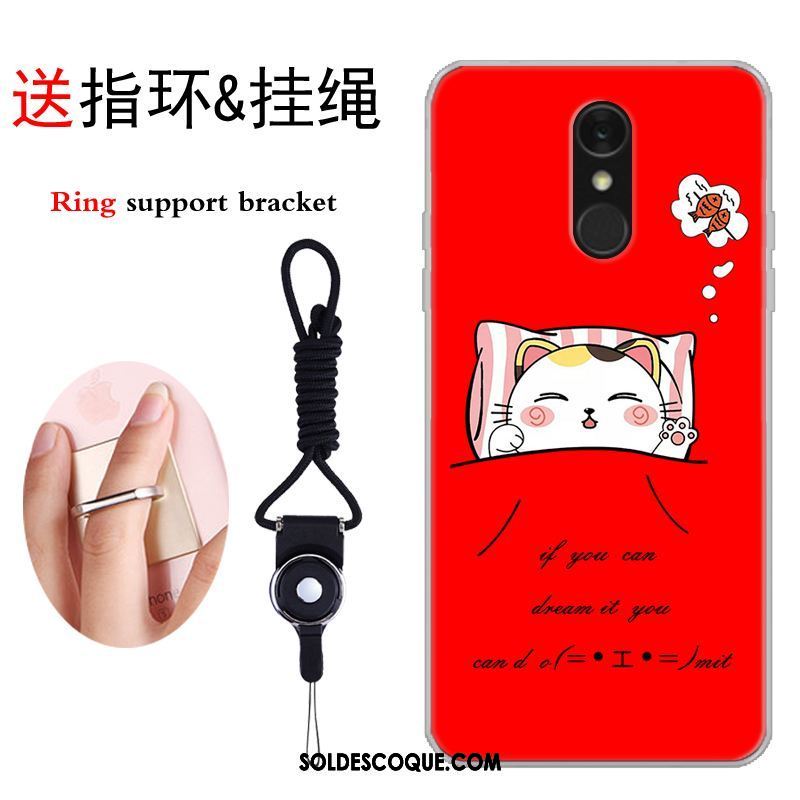 Coque Lg Q7 Protection Chat Tout Compris Dessin Animé Incassable En Ligne