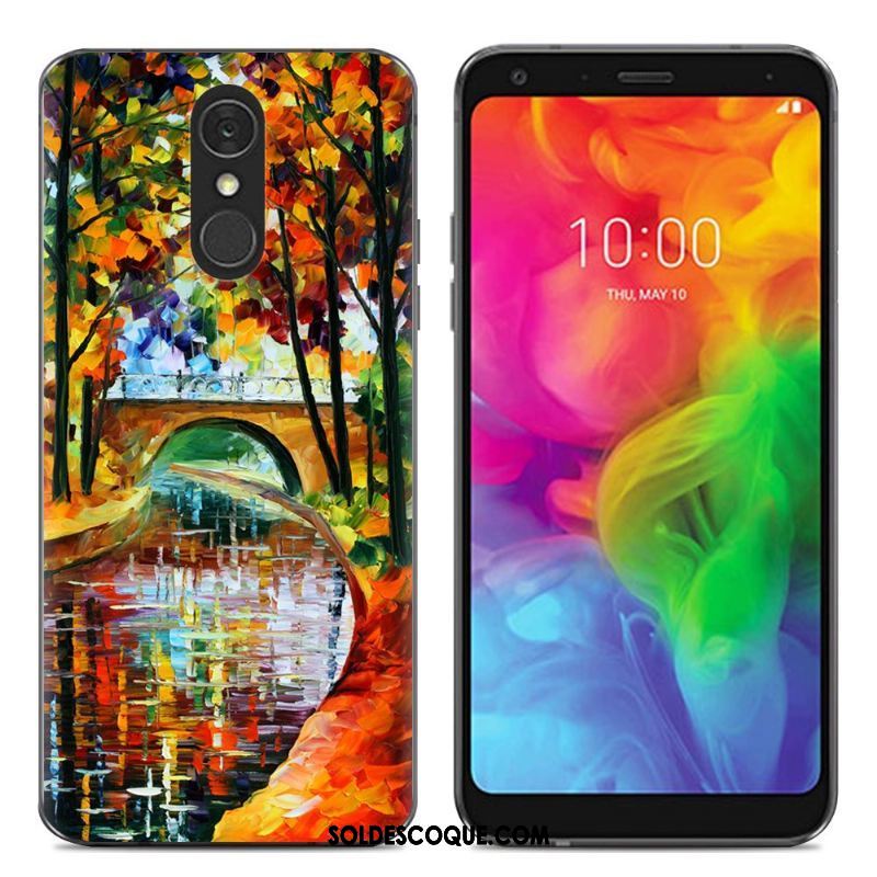 Coque Lg Q7 Simple Téléphone Portable Fluide Doux Silicone Tendance En Vente