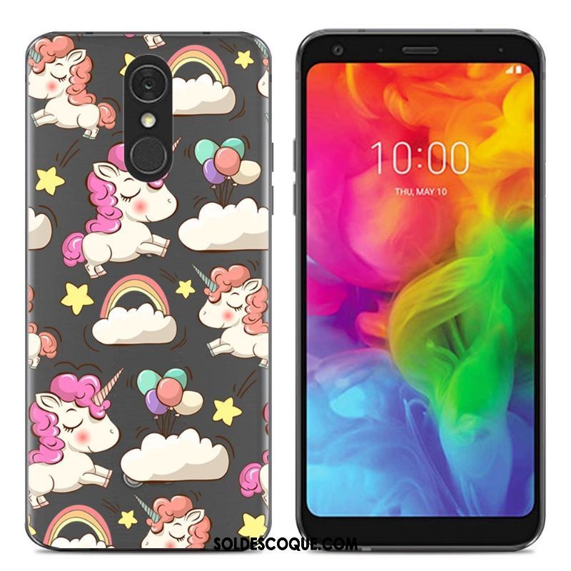 Coque Lg Q7 Simple Téléphone Portable Fluide Doux Silicone Tendance En Vente