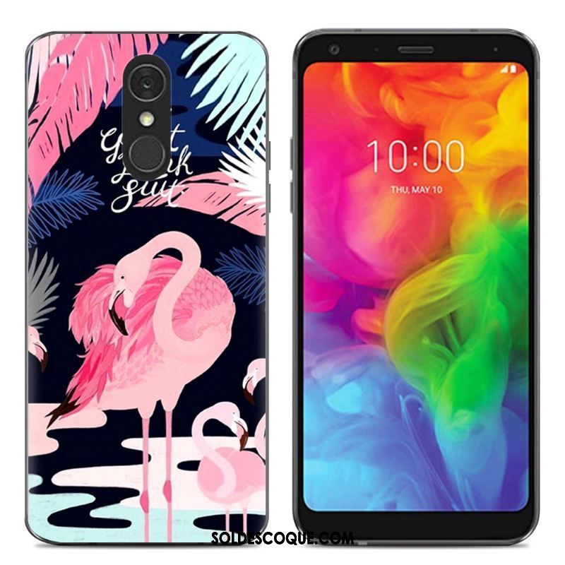 Coque Lg Q7 Simple Téléphone Portable Fluide Doux Silicone Tendance En Vente