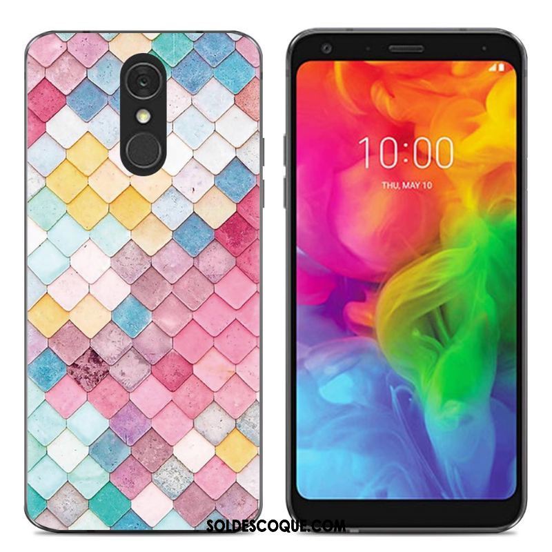 Coque Lg Q7 Simple Téléphone Portable Fluide Doux Silicone Tendance En Vente