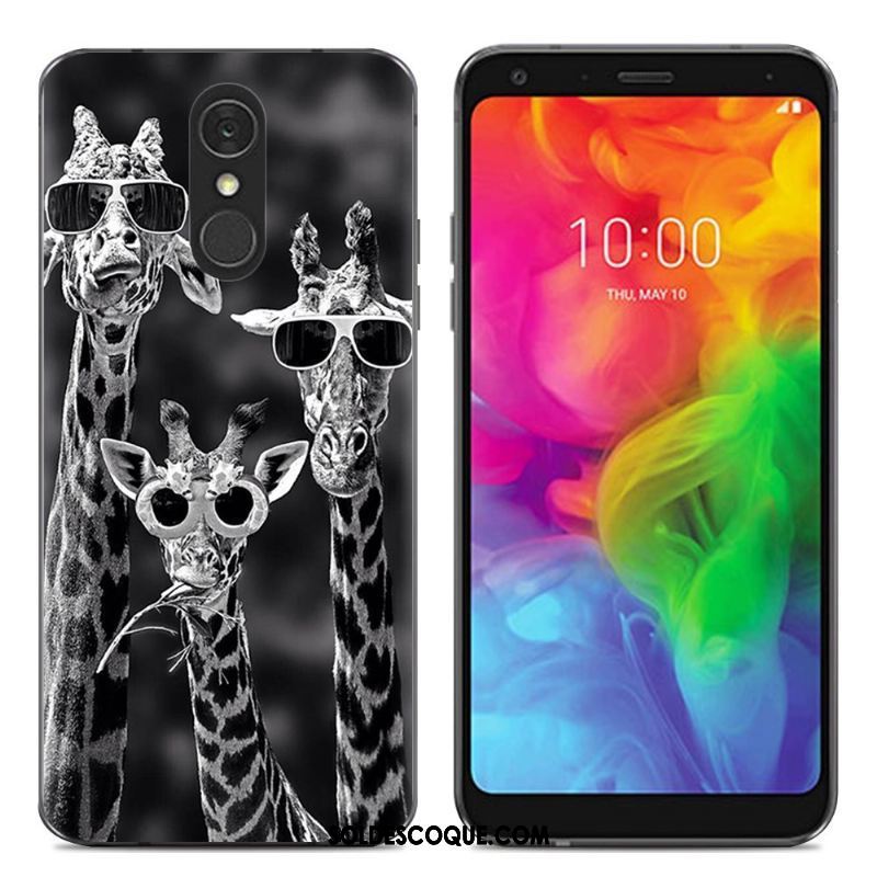 Coque Lg Q7 Simple Téléphone Portable Fluide Doux Silicone Tendance En Vente