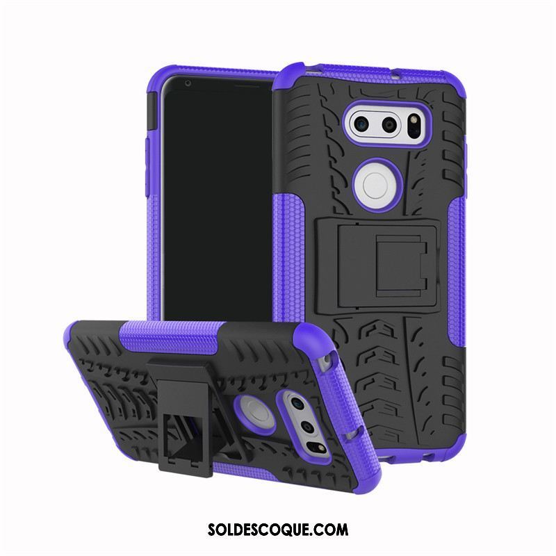 Coque Lg V30 Bleu Protection Invisible Support Modèle Fleurie Soldes