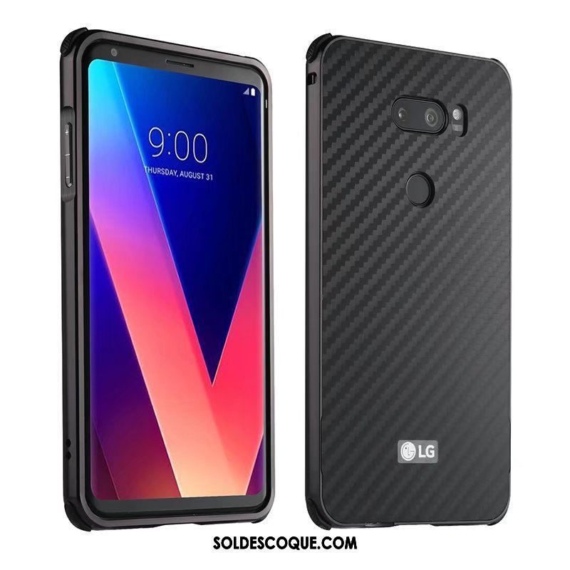 Coque Lg V30 Border Vert Métal Téléphone Portable Étui Soldes