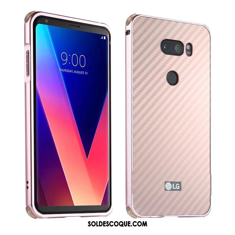 Coque Lg V30 Border Vert Métal Téléphone Portable Étui Soldes