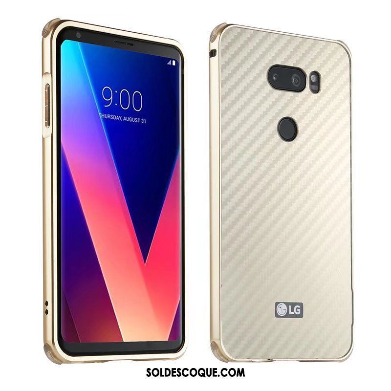 Coque Lg V30 Border Vert Métal Téléphone Portable Étui Soldes