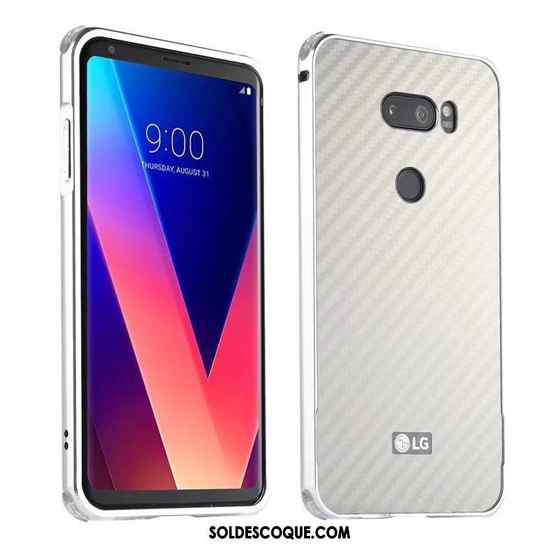 Coque Lg V30 Border Vert Métal Téléphone Portable Étui Soldes