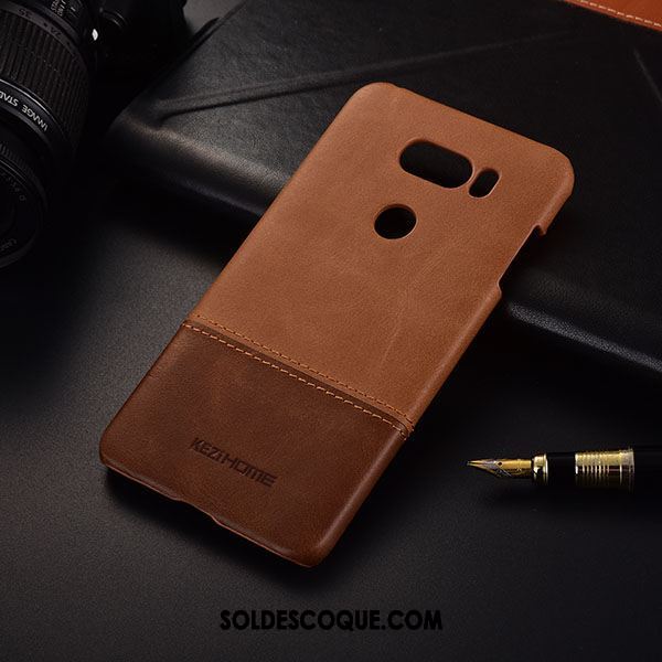 Coque Lg V30 Business Étui Téléphone Portable Vin Rouge Tendance Housse Pas Cher