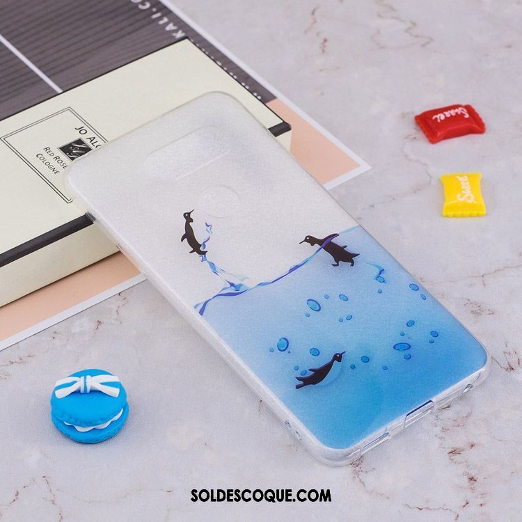 Coque Lg V30 Dessin Animé Incassable Créatif Protection Pu Housse En Ligne